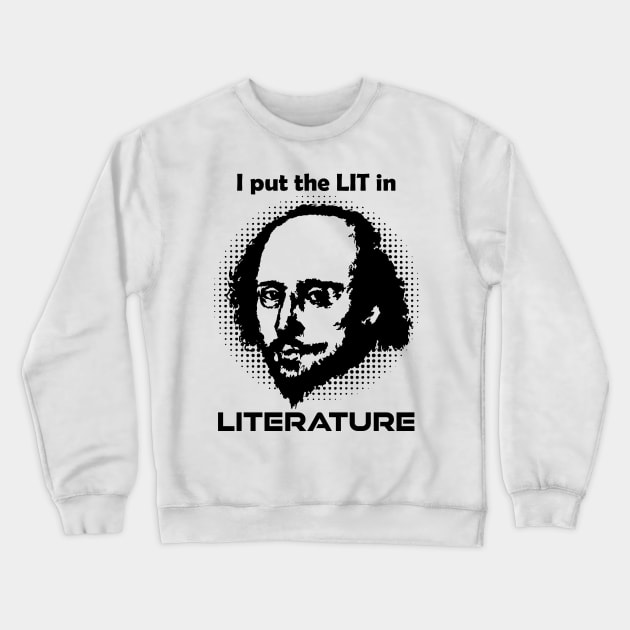 William Shakespeare Literature Crewneck Sweatshirt by CrissWild